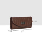 Croco Embossed Daily user Wallet For Womens