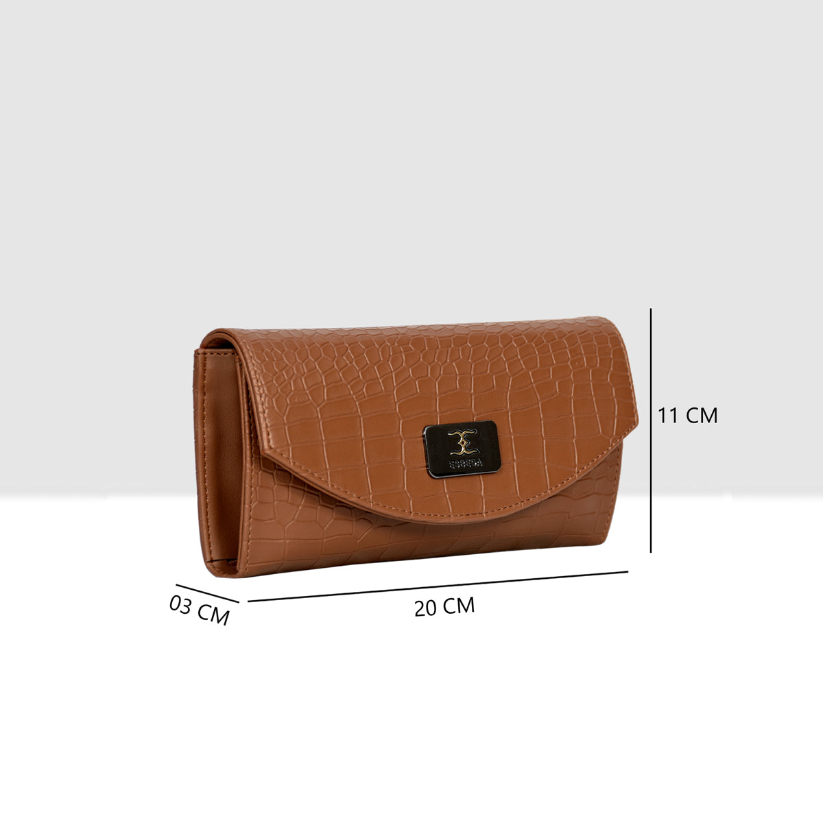 Croco Embossed Daily user Wallet For Womens