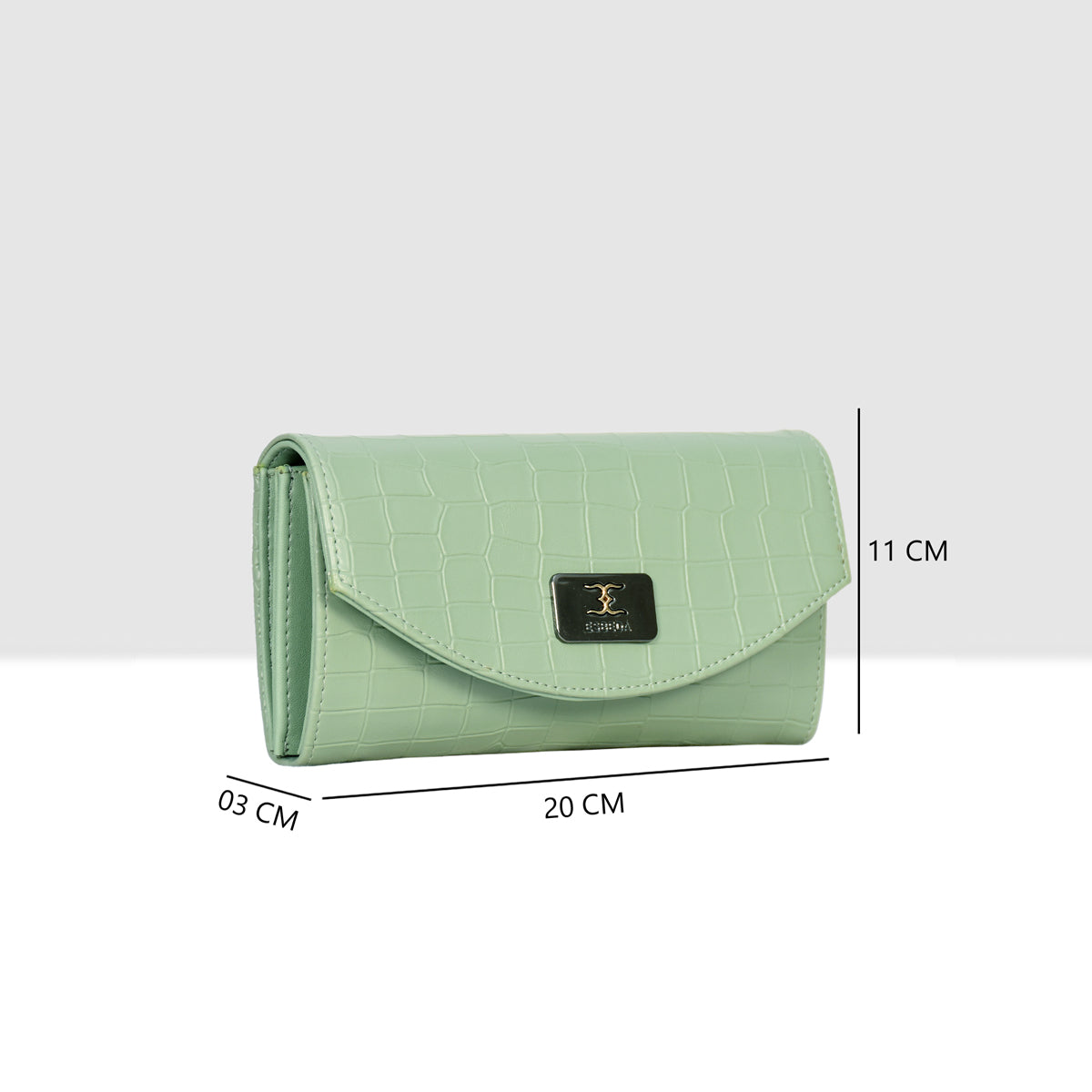 Croco Embossed Daily user Wallet For Womens