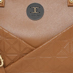 Solid Pattern Textured Small Handbag For Womens