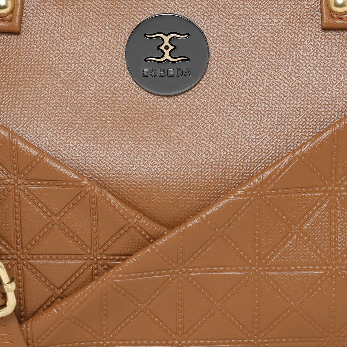 Solid Pattern Textured Small Handbag For Womens