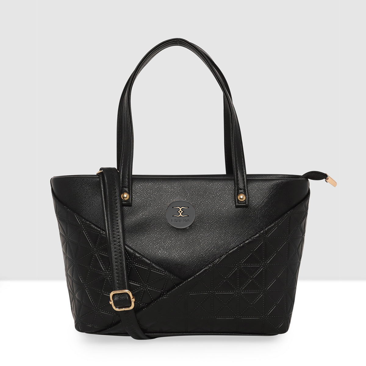 Solid Pattern Textured Small Handbag For Womens