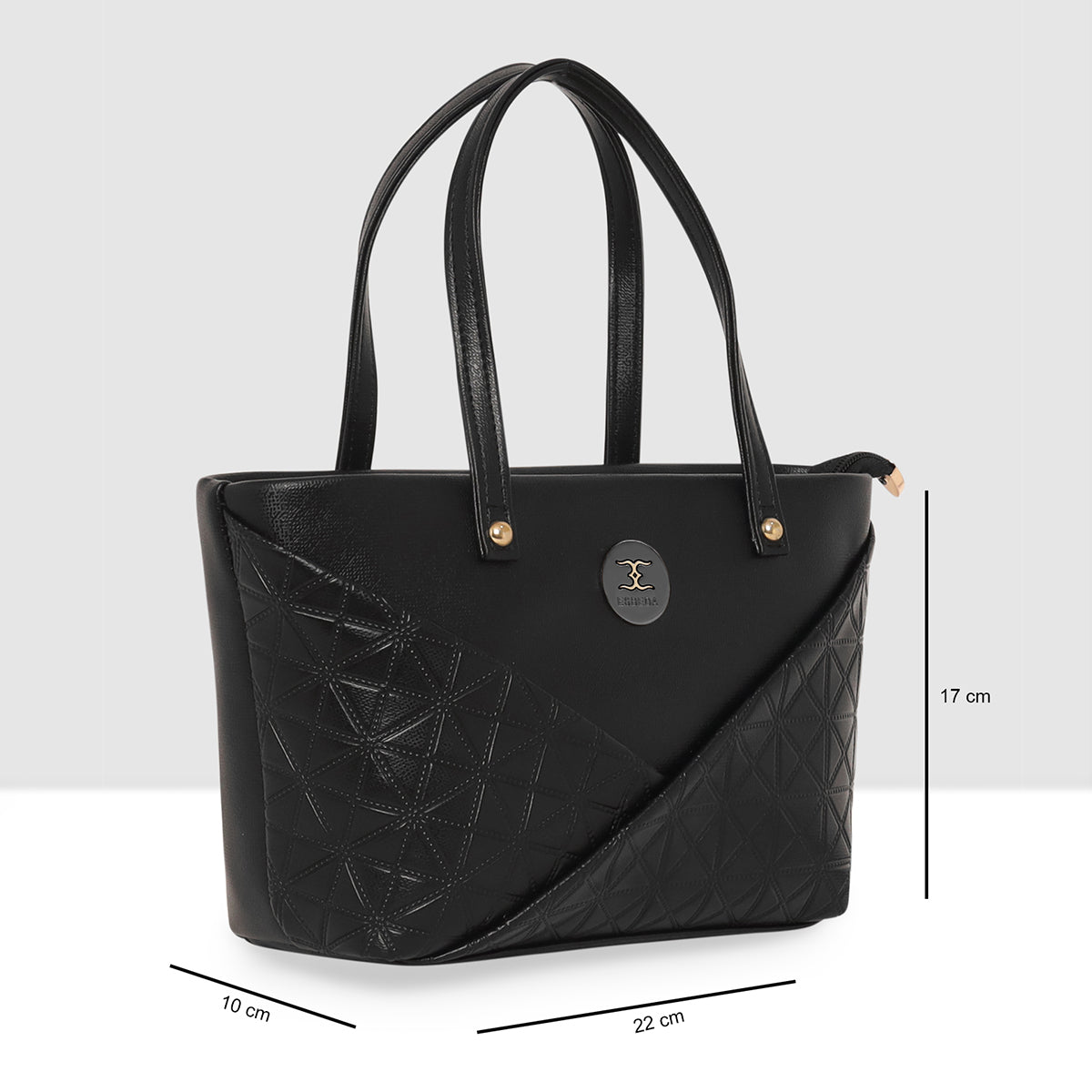 Solid Pattern Textured Small Handbag For Womens