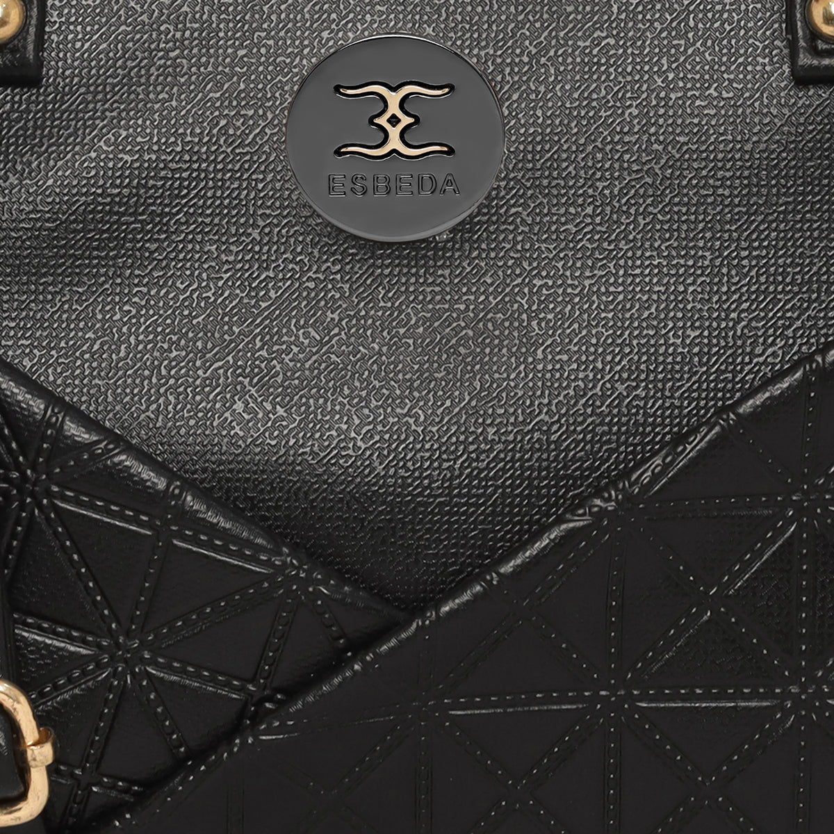 Solid Pattern Textured Small Handbag For Womens