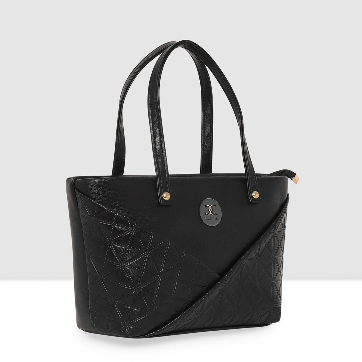 Solid Pattern Textured Small Handbag For Womens