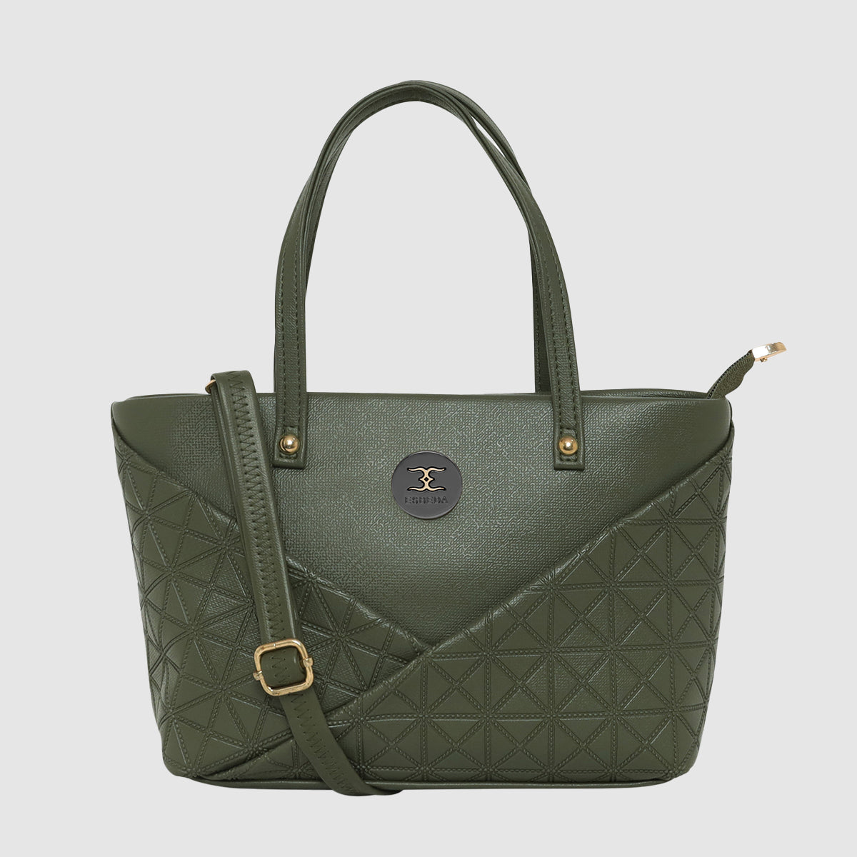 Solid Pattern Textured Small Handbag For Womens