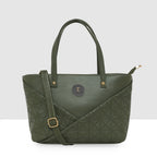 Solid Pattern Textured Small Handbag For Womens