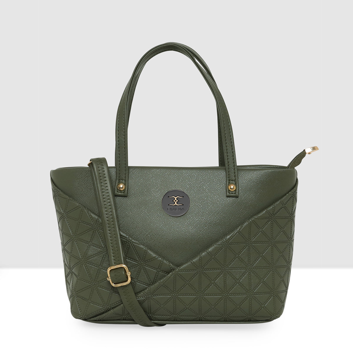 Solid Pattern Textured Small Handbag For Womens