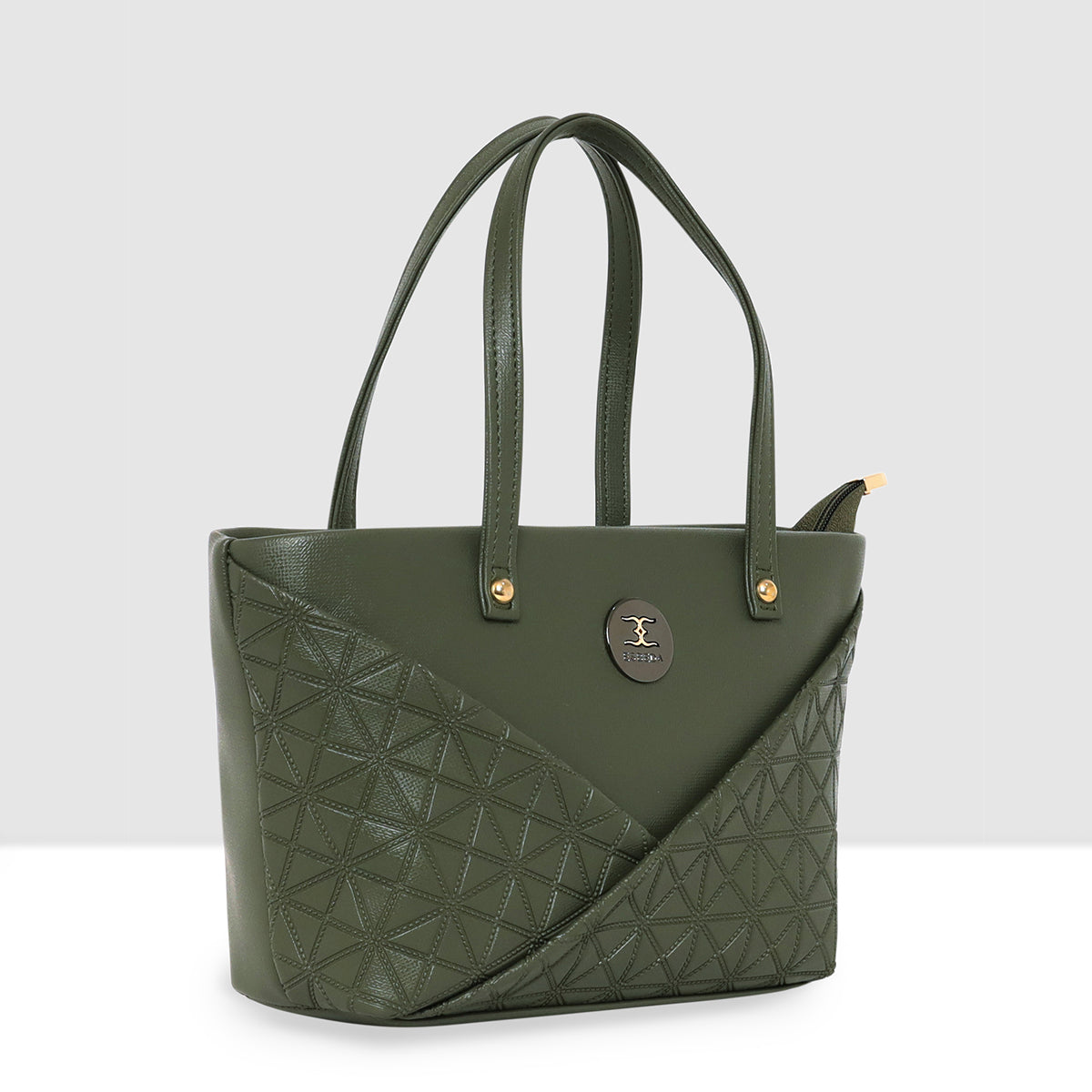 Solid Pattern Textured Small Handbag For Womens