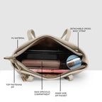Solid Pattern Textured Small Handbag For Womens