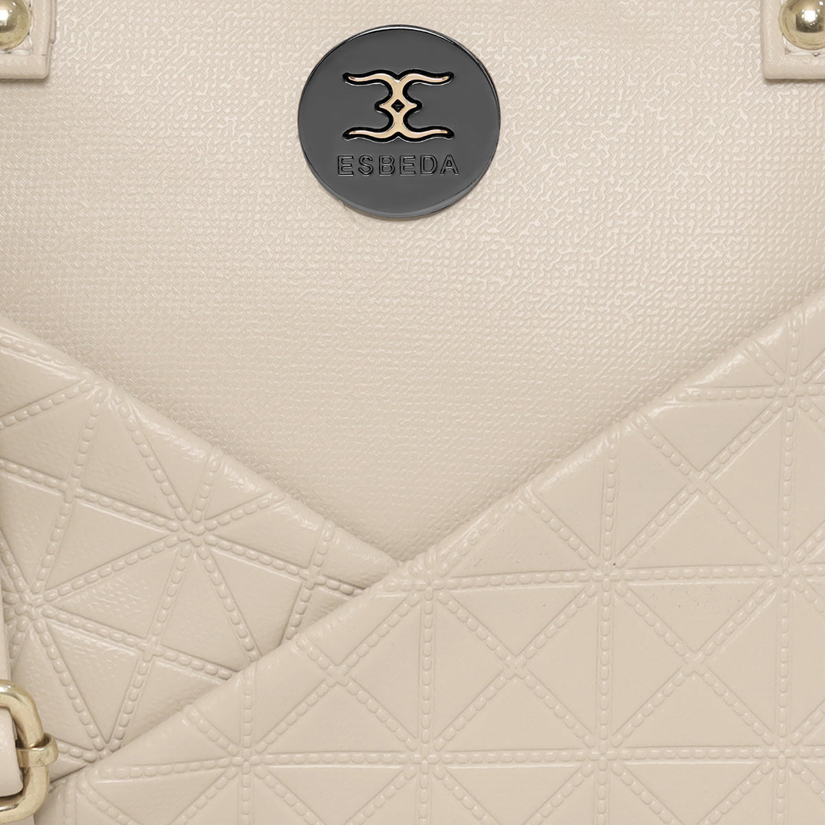 Solid Pattern Textured Small Handbag For Womens