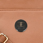 Solid Pattern Structured Small Handbag For Womens