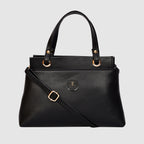 Solid Pattern Structured Small Handbag For Womens