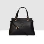 Solid Pattern Structured Small Handbag For Womens