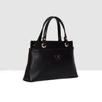 Solid Pattern Structured Small Handbag For Womens