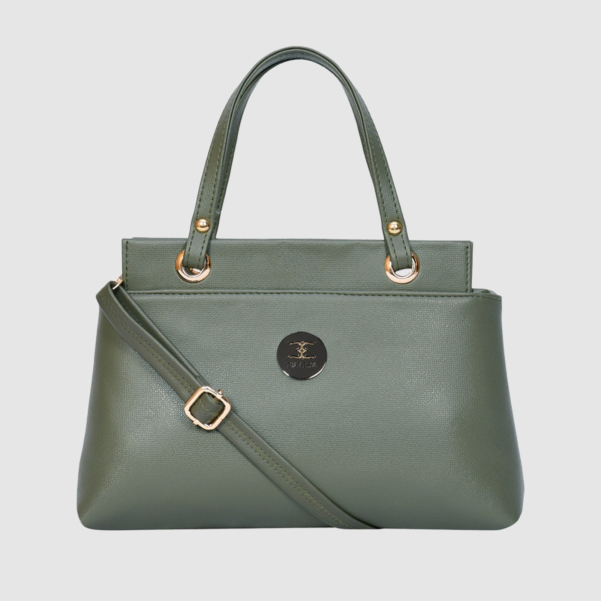 Solid Pattern Structured Small Handbag For Womens