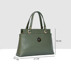 Solid Pattern Structured Small Handbag For Womens