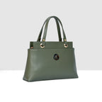 Solid Pattern Structured Small Handbag For Womens