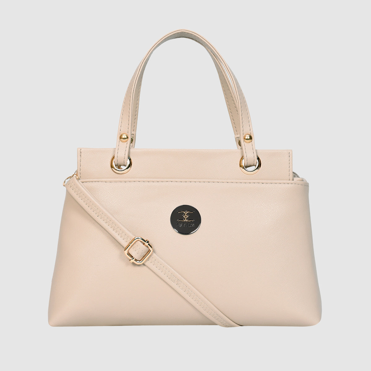 Solid Pattern Structured Small Handbag For Womens