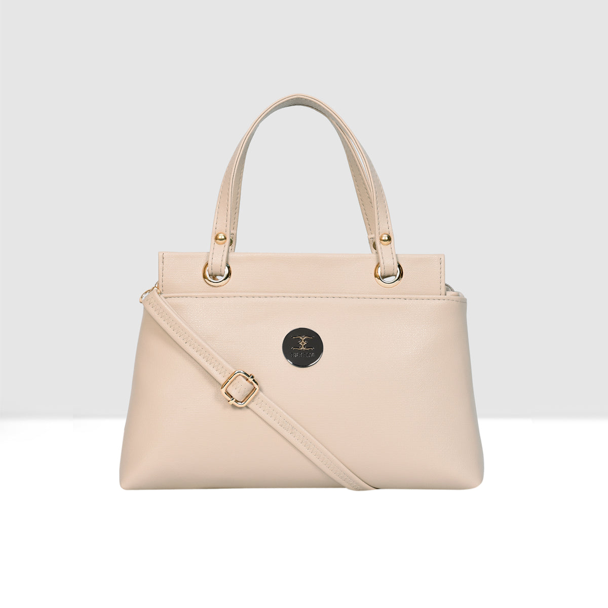 Solid Pattern Structured Small Handbag For Womens