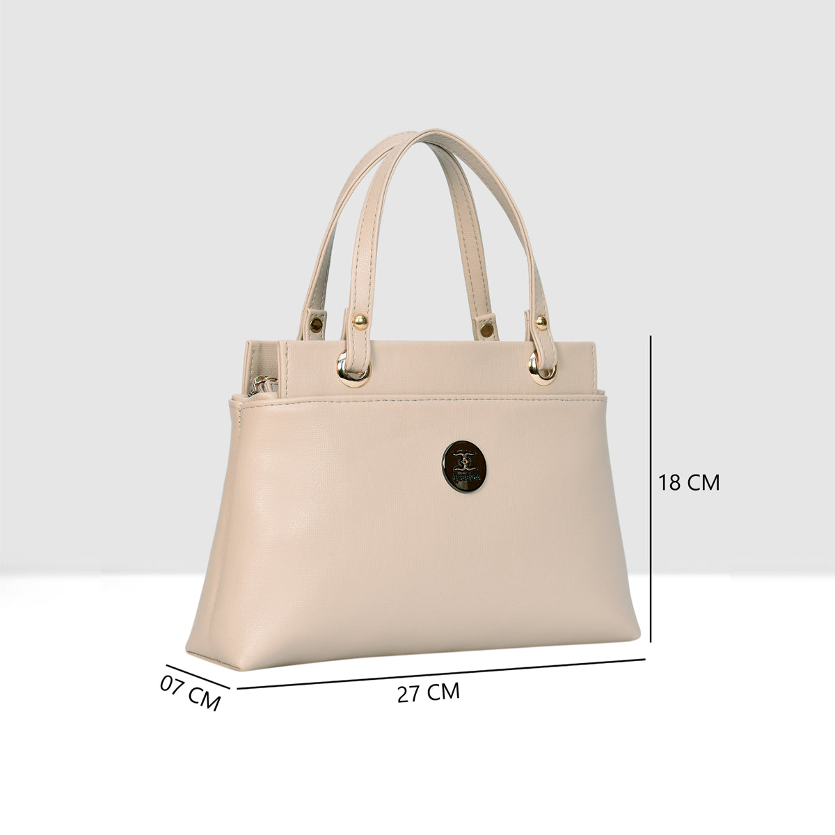 Solid Pattern Structured Small Handbag For Womens