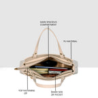 Solid Pattern Structured Small Handbag For Womens