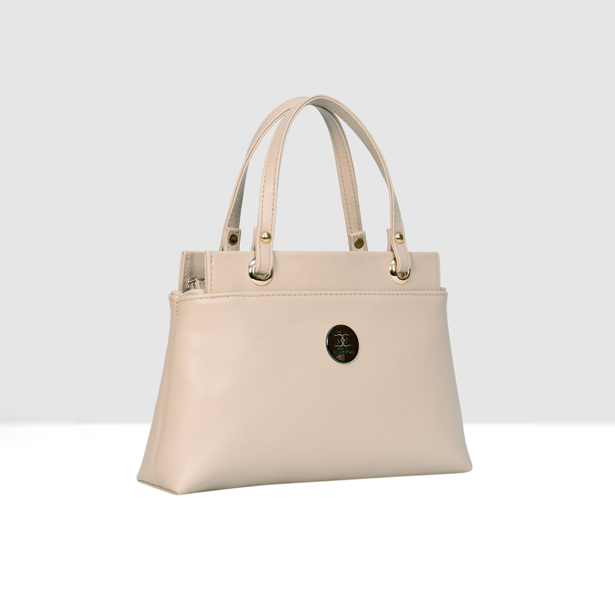 Solid Pattern Structured Small Handbag For Womens