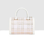 Glitter Shine Textured Handbag For Womens
