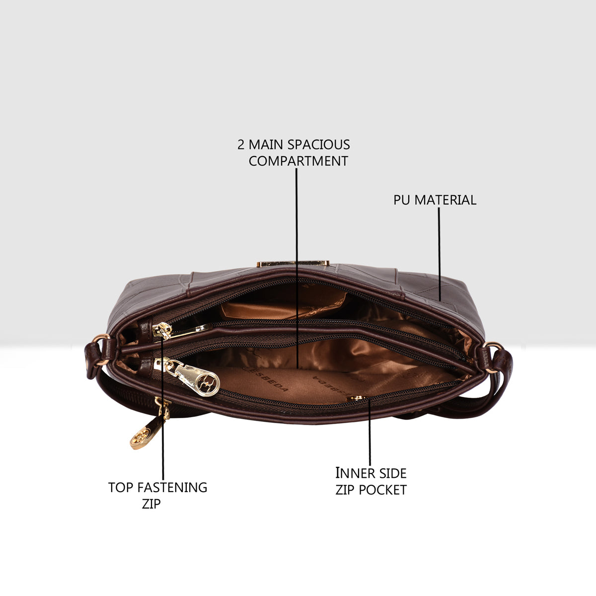 Textured Fancy Sling Bag For Womens