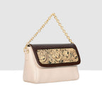 Flower Textured Sling Bag For Womens