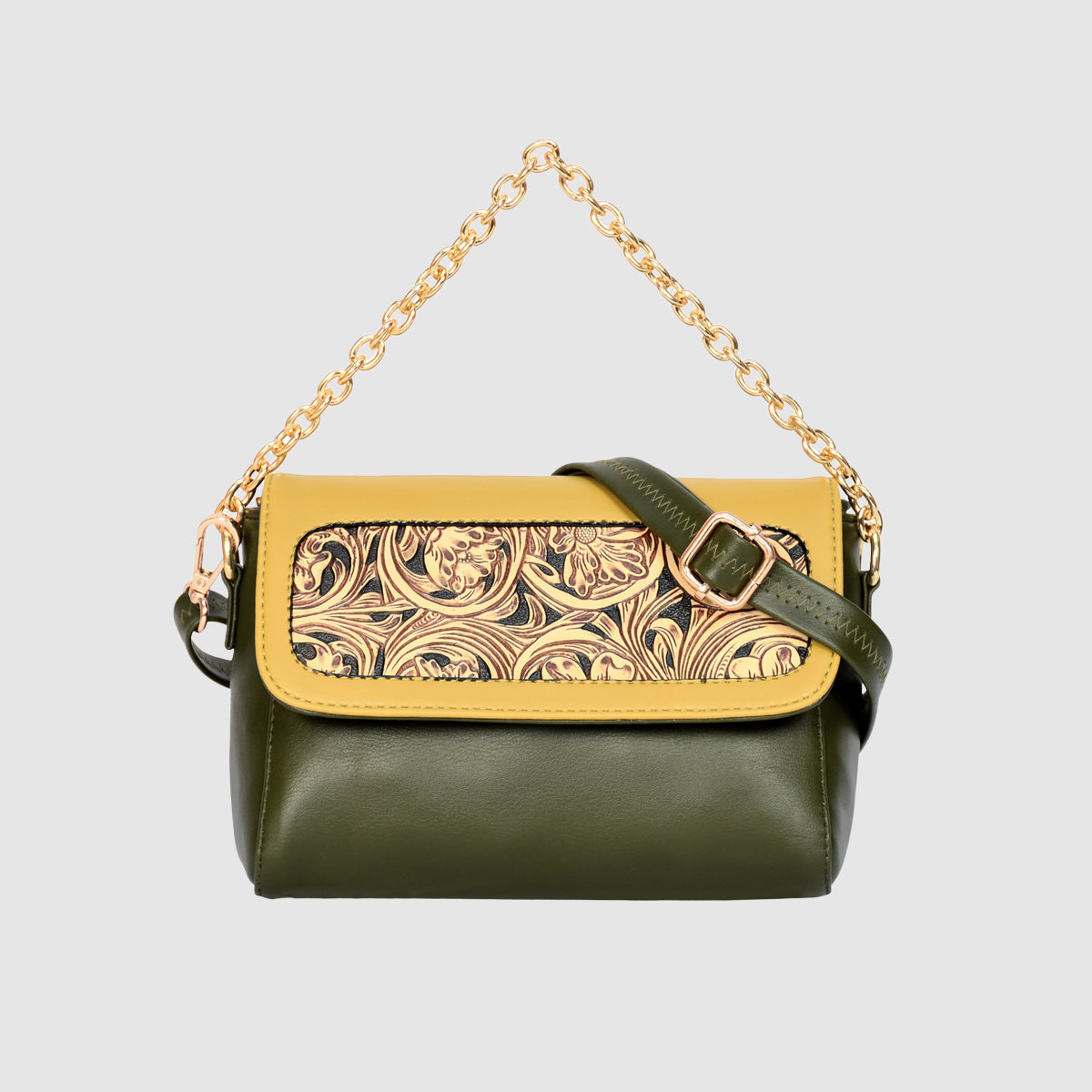 Flower Textured Sling Bag For Womens