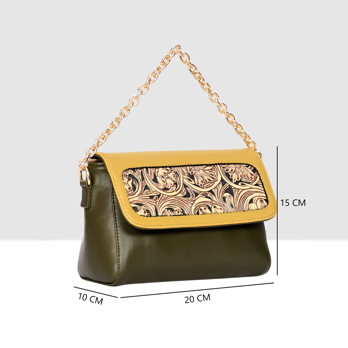 Flower Textured Sling Bag For Womens