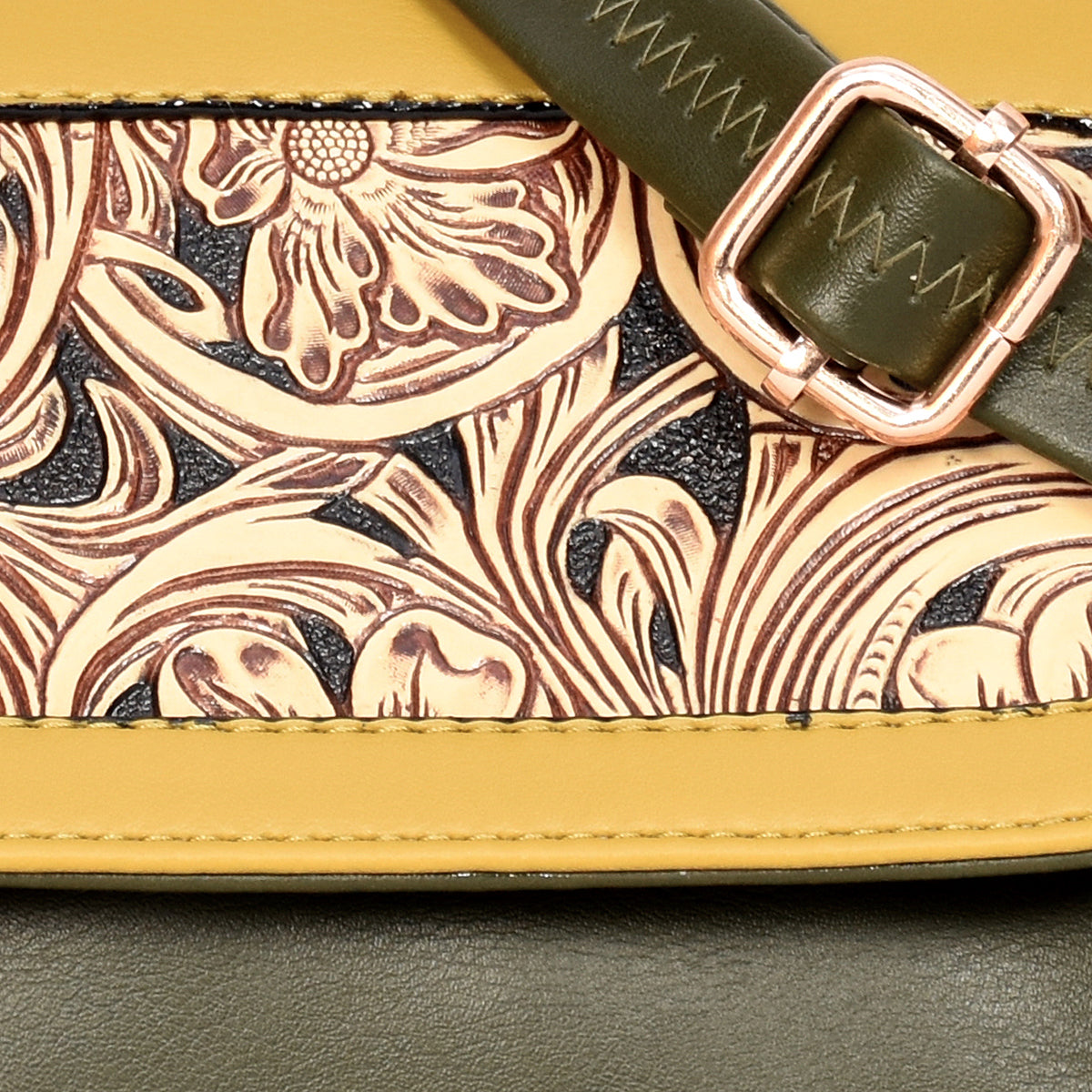 Flower Textured Sling Bag For Womens