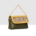 Flower Textured Sling Bag For Womens
