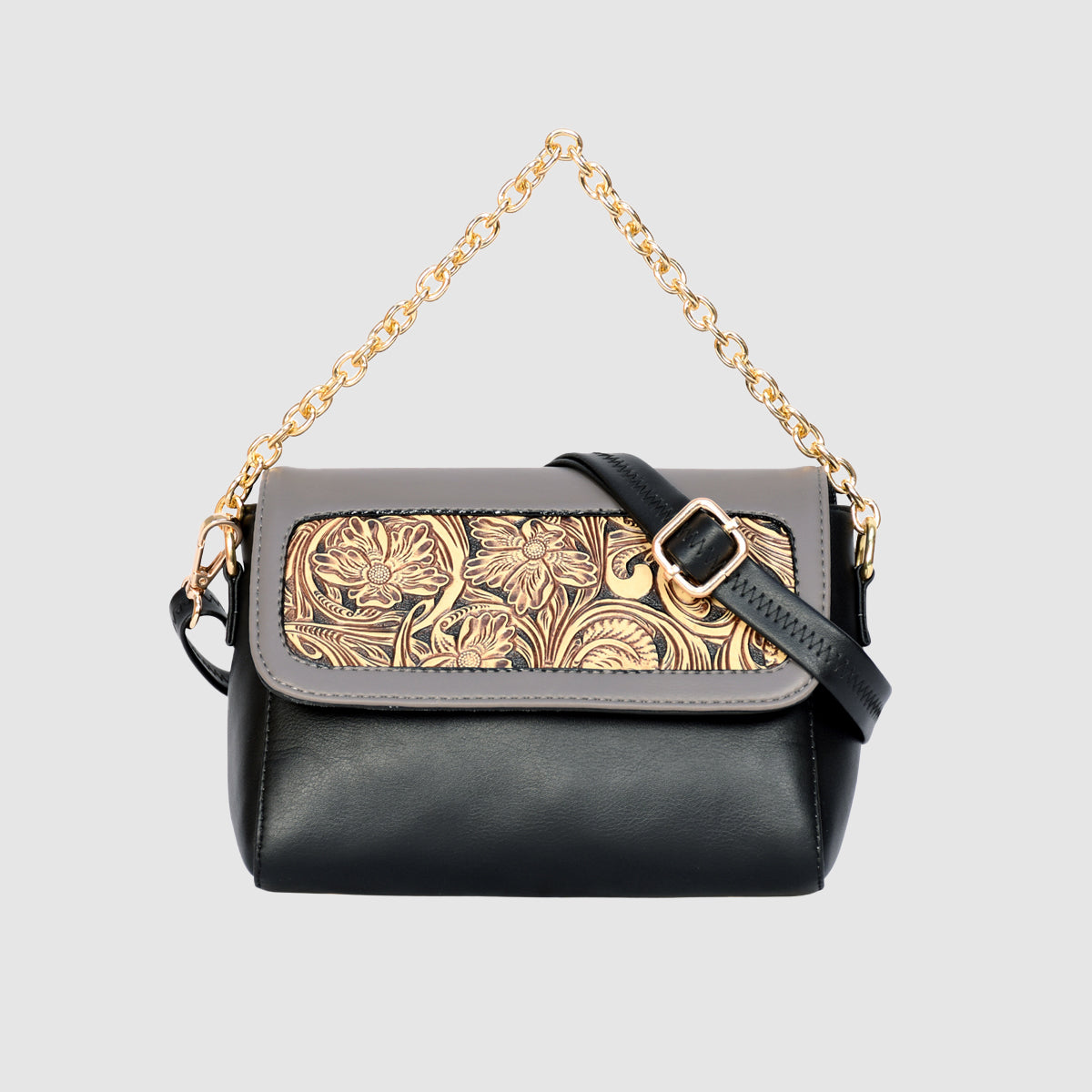 Flower Textured Sling Bag For Womens