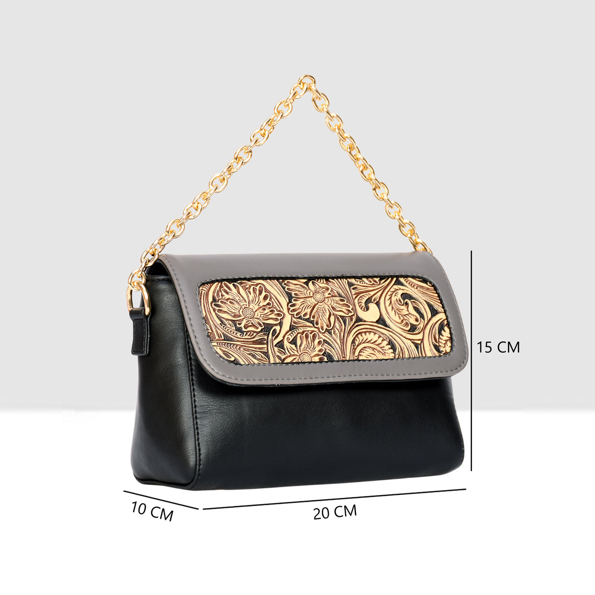 Flower Textured Sling Bag For Womens