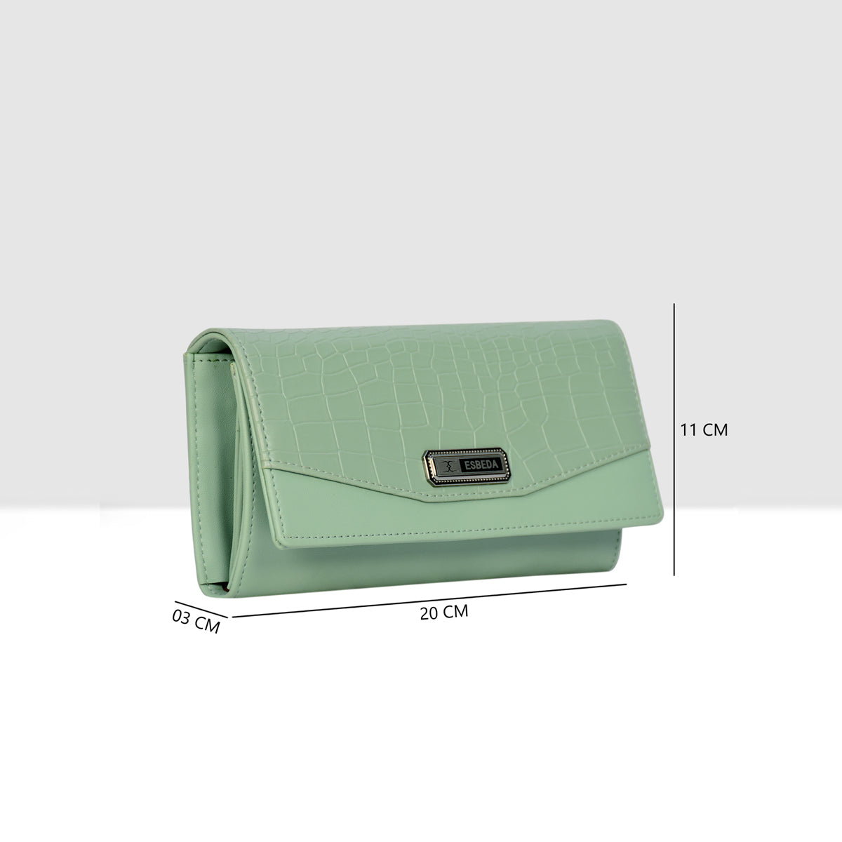 Croco-Texture-Embossed-Wallet-For-Womens Secondary image