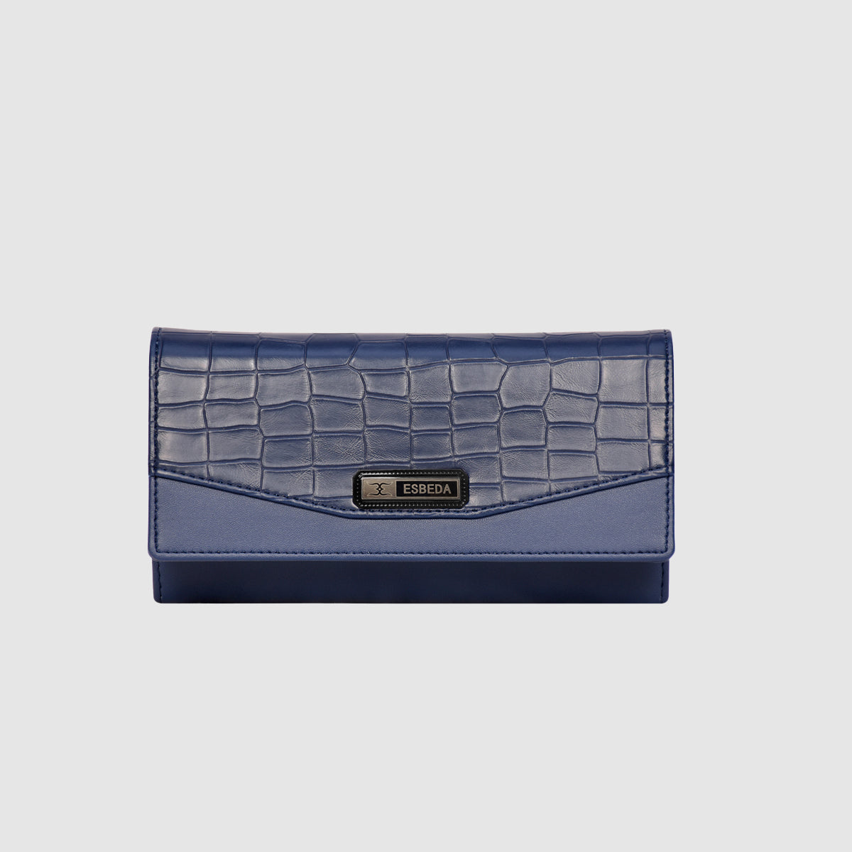 Croco-Texture-Embossed-Wallet-For-Womens