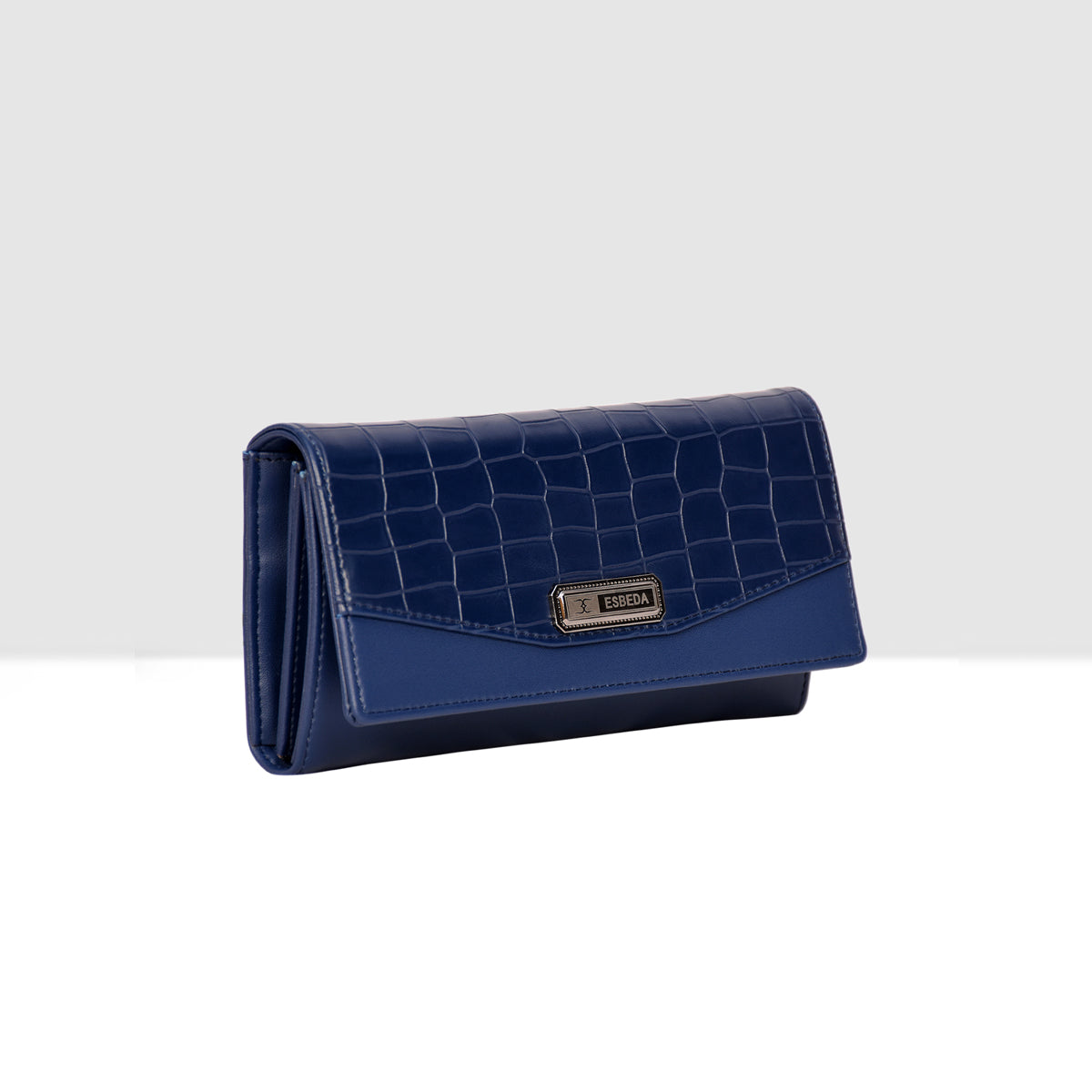 Croco-Texture-Embossed-Wallet-For-Womens