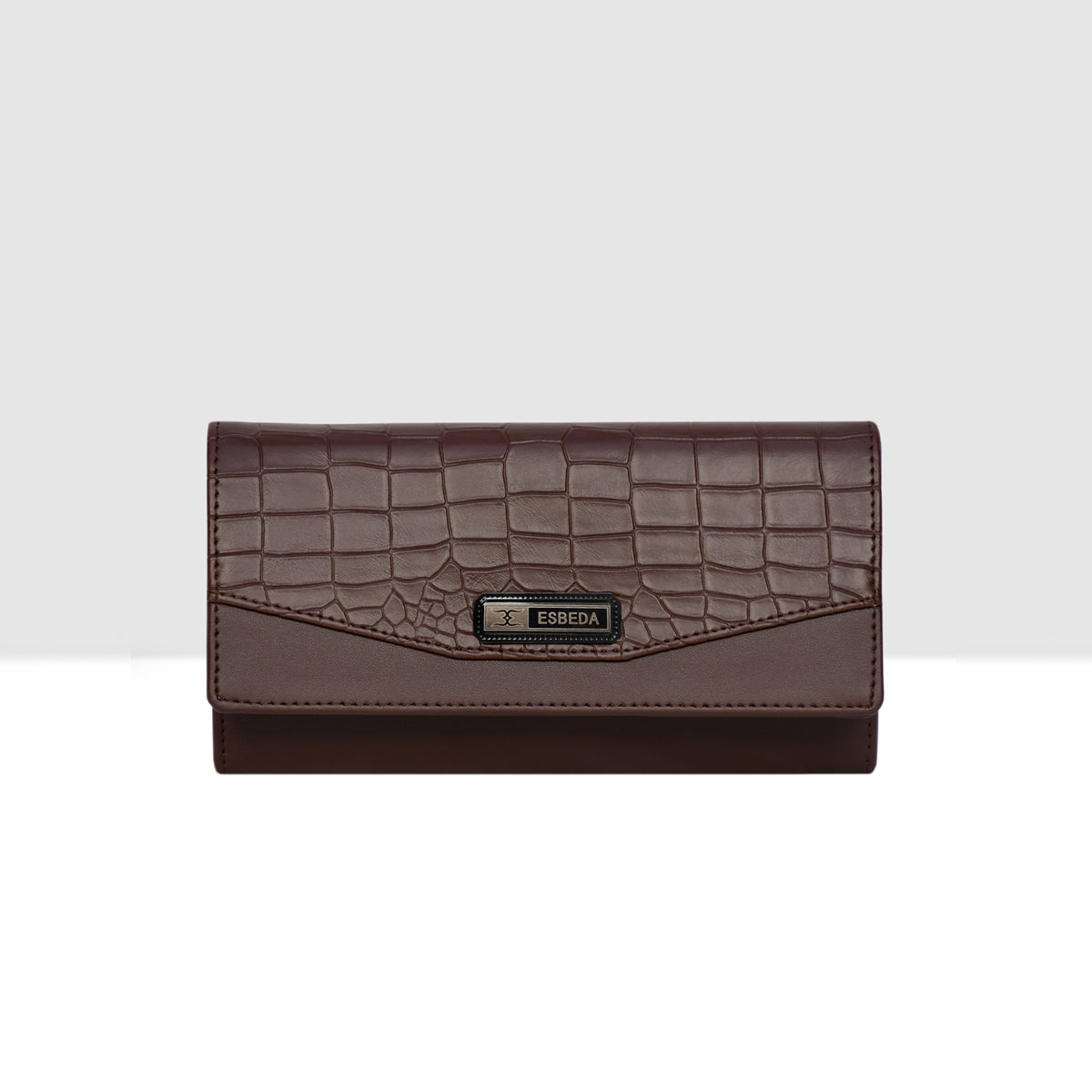 Croco-Texture-Embossed-Wallet-For-Womens