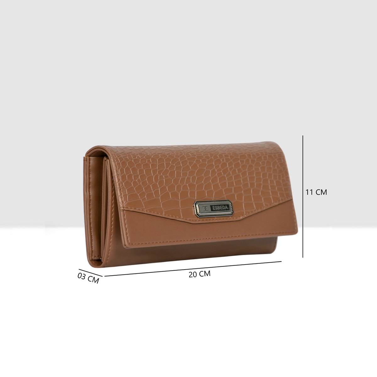 Croco-Texture-Embossed-Wallet-For-Womens