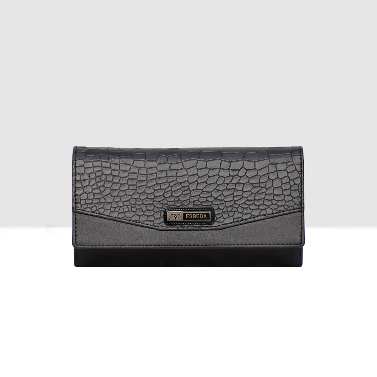 Croco-Texture-Embossed-Wallet-For-Womens