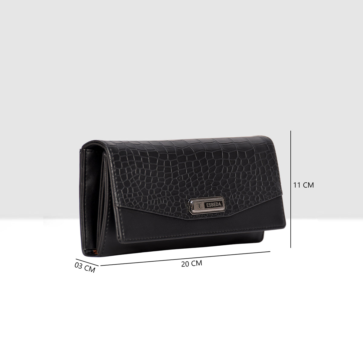 Croco-Texture-Embossed-Wallet-For-Womens