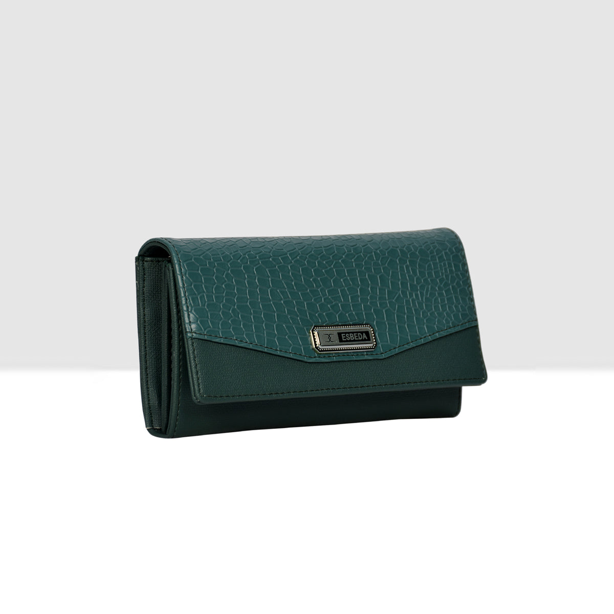Croco-Texture-Embossed-Wallet-For-Womens