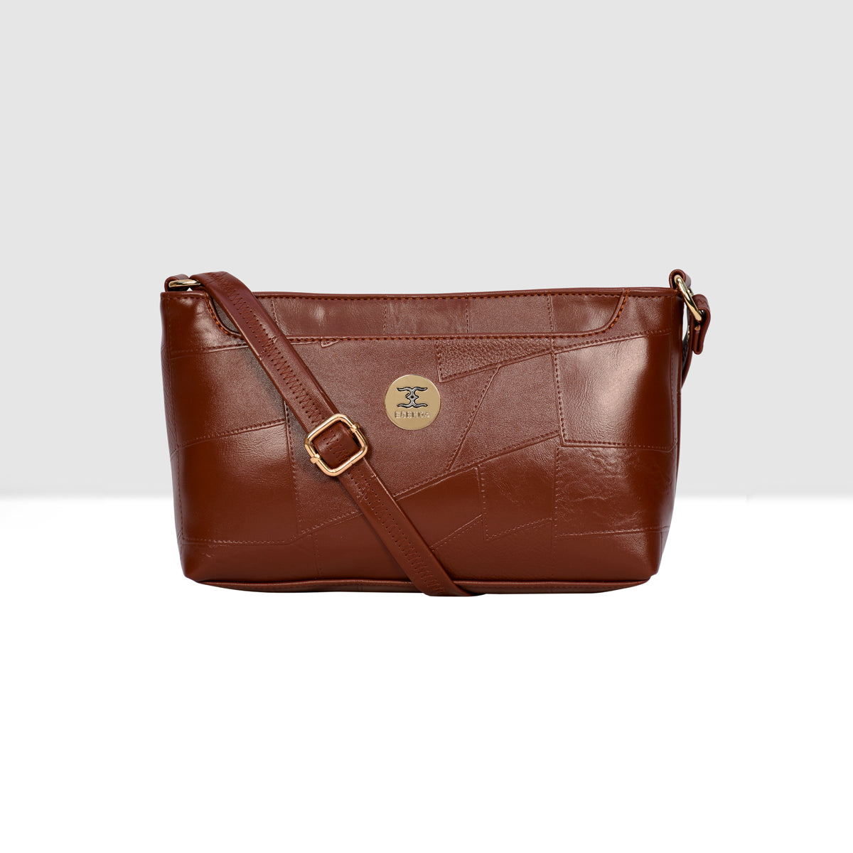 Structured Embossed Sling Bag For Womens Main image