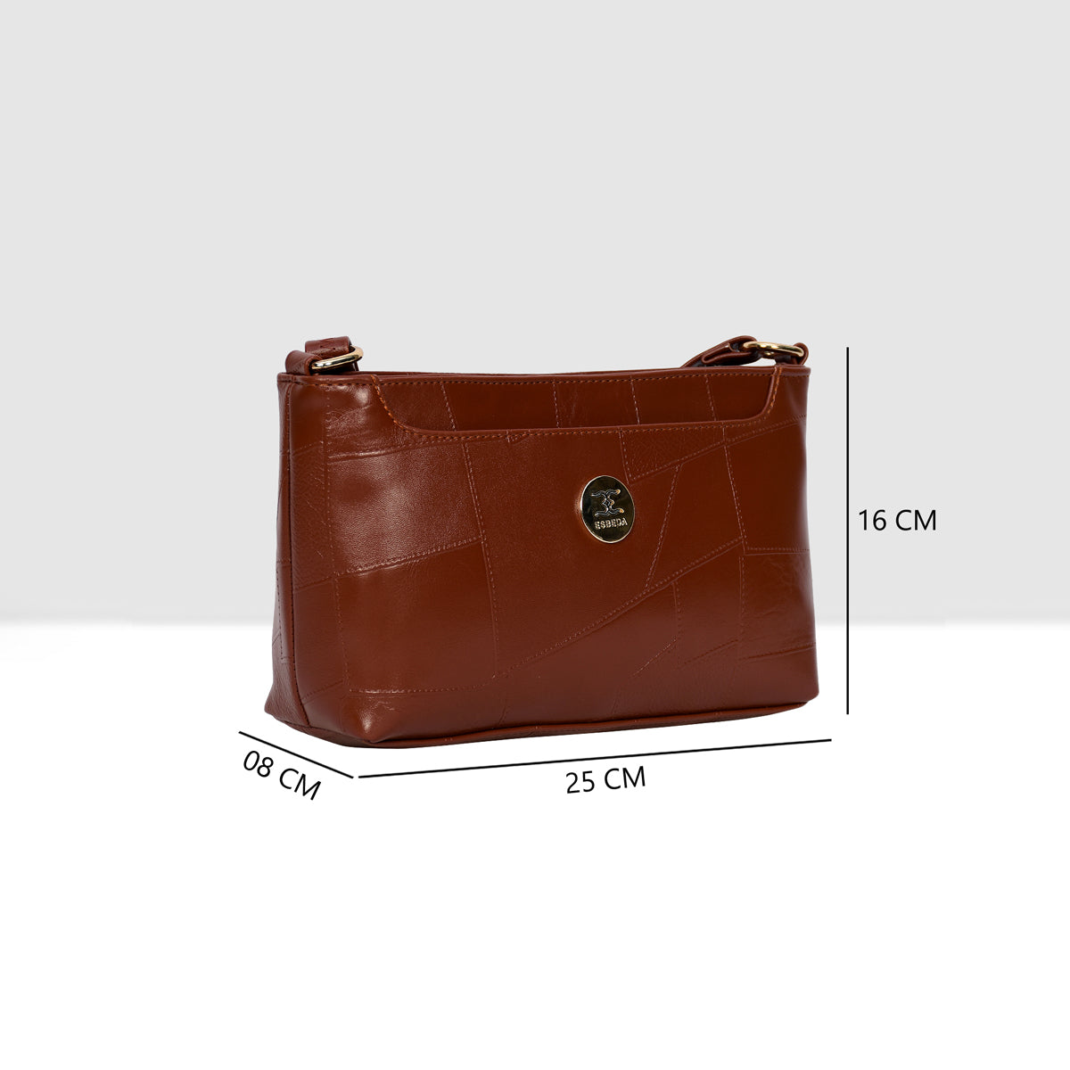 Structured Embossed Sling Bag For Womens Secondary image