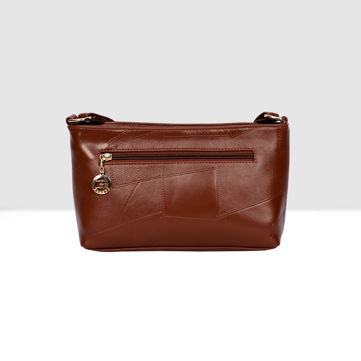 Structured Embossed Sling Bag For Womens
