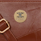 Structured Embossed Sling Bag For Womens