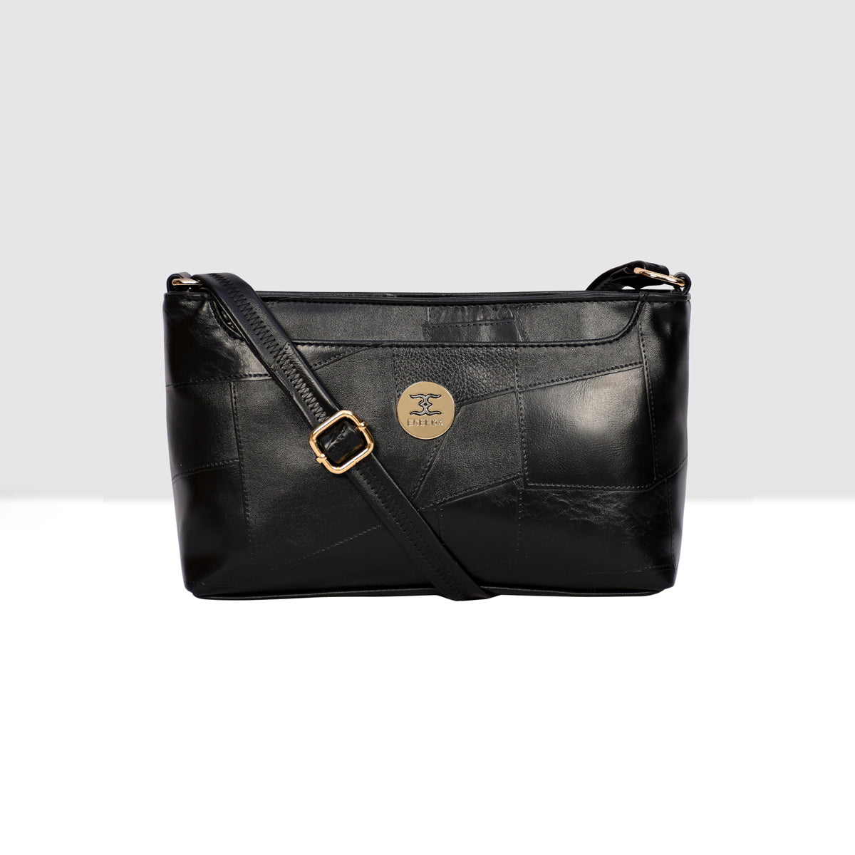 Structured Embossed Sling Bag For Womens