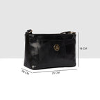 Structured Embossed Sling Bag For Womens